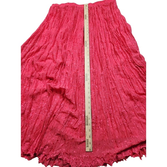 BADGLEY MISCHKA AMERICAN GLAMOUR Full Length Floral Embroidered Maxi Skirt Sz 1X - Picture 7 of 8